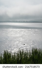 Morning Mist And Sunshine Over Randers Fjord