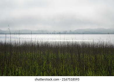 Morning Mist And Sunshine Over Randers Fjord