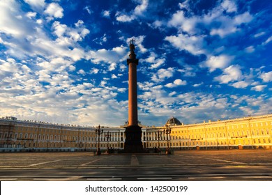 Morning At Palace Square, Saint-Petersburg, Russia