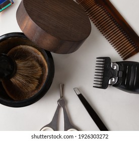 Morning Ritual Of Taking Care Of Your Hair, Mens Grooming, Closeup