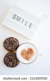 Morning Routine, Coffee, Donuts And A Poem Book