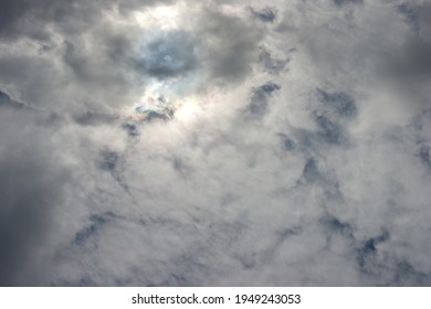 The Morning Sun Emerging From The Storm Clouds