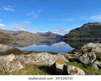 Morning Sun And Mountain Reflections On Loch Goil