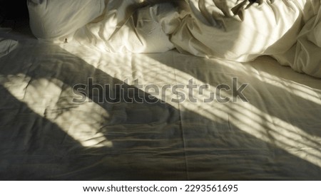 Similar – Image, Stock Photo Monday, 5:00 a.m. Bed Man