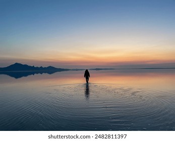 Morning sunrise at Bonneville Salt Flats - Powered by Shutterstock