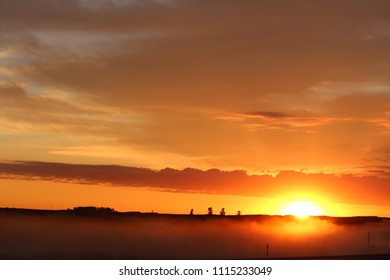 Morning Sunrise Near Moose Jaw