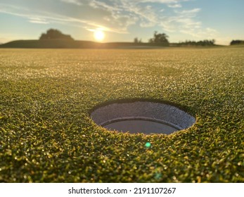 Morning Sunrise Over A Golf Green