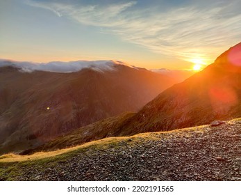 Morning Sunrise At Snowdon Wales