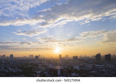 Morning time view of Bangkok, Thailand