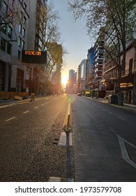 Morning View Of Corrientes Avenue