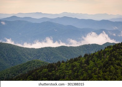 Morning View Of Great Smoky Mountains National Park