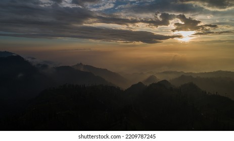 Morning View In The Misty Hills