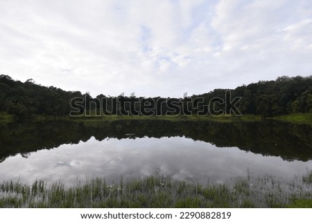Morning view tambing lake at Lore Lindu National Park, Central Sulawesi, Indonesia