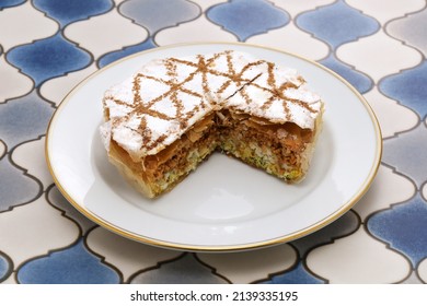 Moroccan Chicken Bastilla, Traditional Filo Pastry Pie