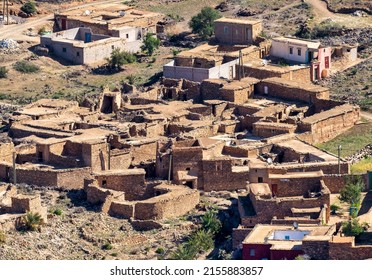 Moroccan Mud-house Village In `Sahara Area Of North Africa