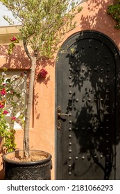 
Moroccan Riad Old Door In Marrakesh