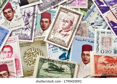 MOROCCO - CIRCA 1900-2010 : Cancelled Postage Stamps Printed By Morocco, That Show People And Motives From Morocco, Circa 1900-2010.