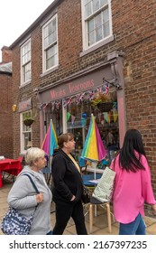 Morpeth, Northumberland, UK: June 12th, 2022: People Having A Lovely Time Together At Morpeth Fair Day 2022.