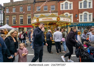 Morpeth, Northumberland, UK: June 12th, 2022: People Having A Lovely Time Together At Morpeth Fair Day 2022.