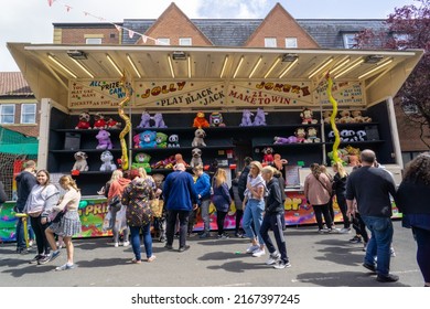 Morpeth, Northumberland, UK: June 12th, 2022: People Having A Lovely Time Together At Morpeth Fair Day 2022.