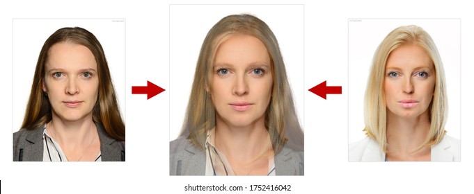 Morphing Example - 2 People On A Fake ID Card