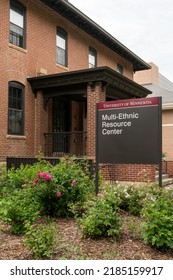 MORRIS, MN, USA - JULY 9, 2022: Multi-Ethnic Resource Center On The Campus Of The University Of Minnesota Morris.