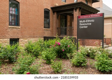 MORRIS, MN, USA - JULY 9, 2022: Multi-Ethnic Resource Center On The Campus Of The University Of Minnesota Morris.