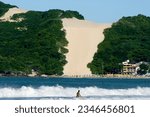 Morro do Careca, bald hill,
Ponta Negra beach in Natal, Brazilian beaches, RN tourist spot, large northern river, travels, large northern river, brazilian beach, beach, brazil, horizon line, sunny day