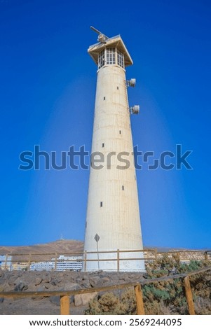 Morro Jable Lighthouse, lighthouse built in 1991 and for its surrounding scenic beach.