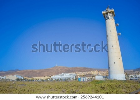 Morro Jable Lighthouse, lighthouse built in 1991 and for its surrounding scenic beach.