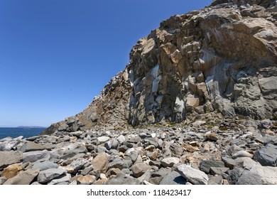 Morro Rock, A 576 Foot High Volcanic Plug Is The Main Attraction Of Morro Bay Town San Luis Obispo County, California.  The Rock Is A Reserve For The Locally Endangered Peregrine Falcon.