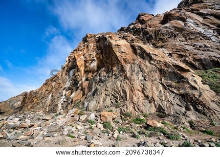 Morro Rock Giant Boulder at Morro Bay, California