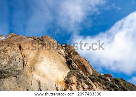 Morro Rock Giant Boulder at Morro Bay, California