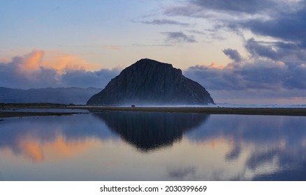 Morro Rock Right At Sunset