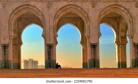 Morroco Grand Mosque From Casablanca