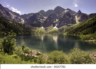 Morskie Oko Lake In Polish Tatra Mountains