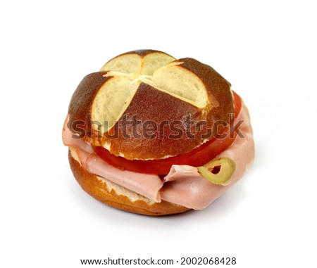 Similar – Image, Stock Photo Meat Cheese Cheese II