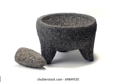 Mortar And Pestle Isolated On White Background