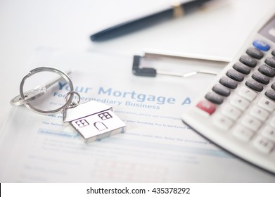 Mortgage Approved Loan Document With House Keys