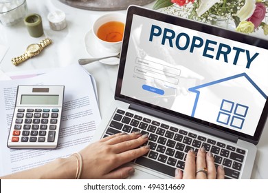 Mortgage House Loan Website Login Graphic Concept - Shutterstock ID 494314669