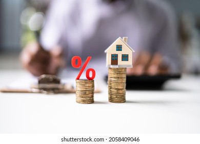 Mortgage Interest Rate. House Real Estate Loan Percentage