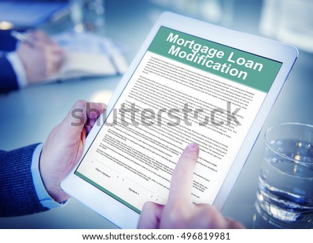 Mortgage Loan Request Modification Document Concept