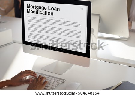 Mortgage Loan Request Modification Document Concept