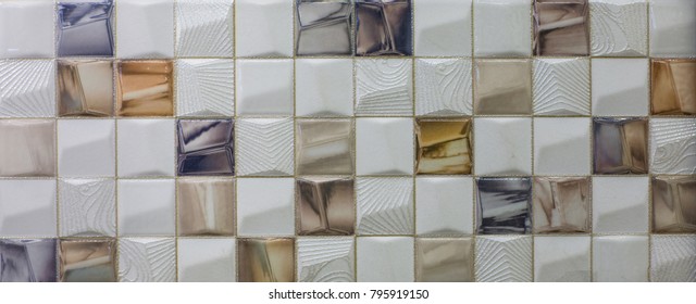 Mosaic, Ceramic Kitchen Tile, Abstract Pattern