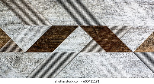 Mosaic geometry, abstract pattern, ceramic tile - Shutterstock ID 600411191