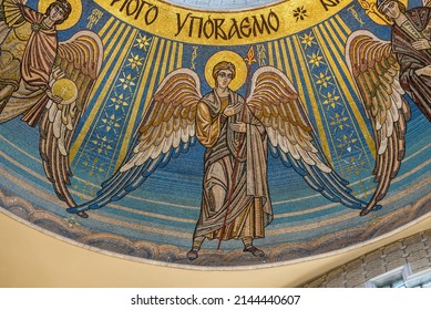 Mosaic Icon Of Saint Archangel Raphael