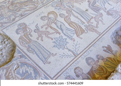 Mosaic In Madaba, Jordan