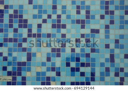 Mosaic at the pool floor.