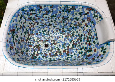  Mosaic Tiles Covered With Old Bathtub