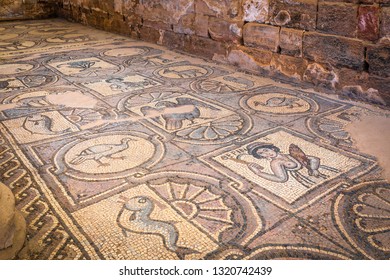 Mosaics From The Former Byzantine Church Of Petra, Jordan